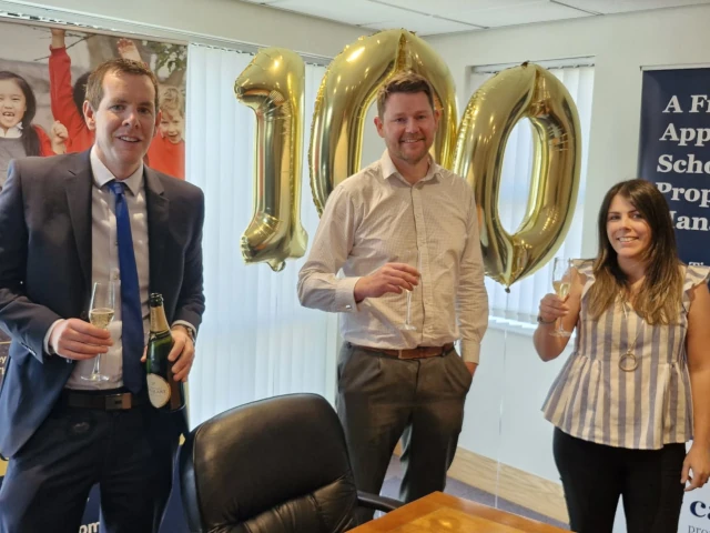 Paul David and Amie Celebrating 100 Schools